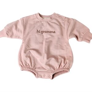 Personalized Embroidered Baby Onesie Bubble Romper  100% Organic Cotton​